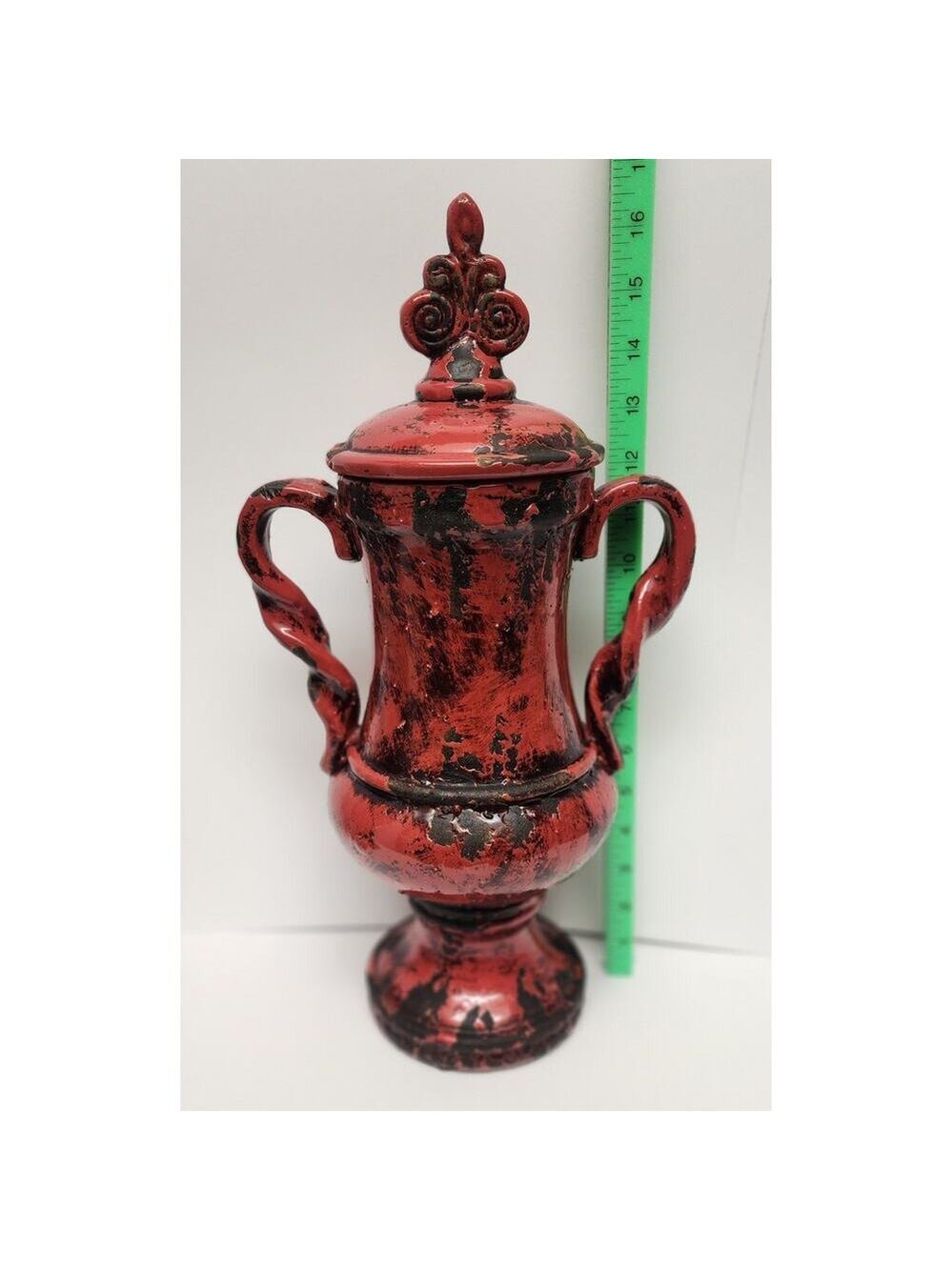 Uttermost 2 PC Red Rustic Ceramic Home Decorative Vase - Picture 8 of 16